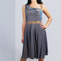 Lydia 50s Style Dress Blue Bronze, thumbnail 2 of 8