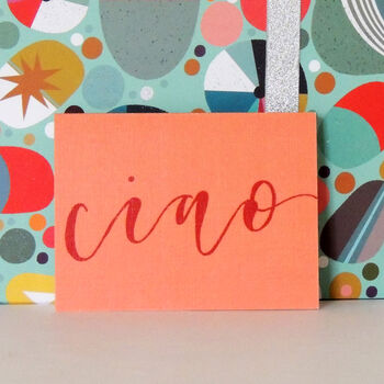 Mini Ciao Greetings Card, 4 of 5