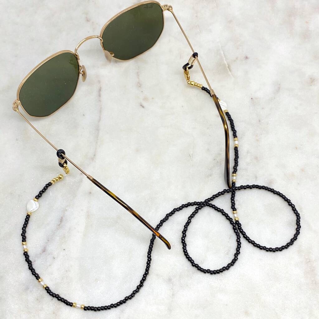 Monochrome Convertible Glasses And Face Mask Chain, 1 of 5