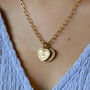 You And Me Personalised Initial Heart Necklace, thumbnail 2 of 8