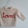 Personalised Hand Embroidered 'Love' Jumper, thumbnail 3 of 4