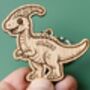 Personalised Wooden Dinosaur Keyrings For Kids’ Party Bags, thumbnail 9 of 11