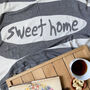 Home Sweet Home Texted Throw, Personalised Gift For Her, thumbnail 1 of 11