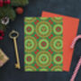 Brussels Sprouts Pattern Christmas Cards Pack Of Five, thumbnail 2 of 6