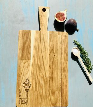 New Home, New Adventures Oak Chopping Board, 4 of 7