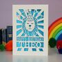 Personalised Papercut Lion Birthday Card, thumbnail 5 of 7
