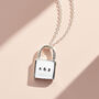 Personalised Love Padlock Charm Necklace, thumbnail 2 of 9