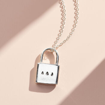 Personalised Love Padlock Charm Necklace, 2 of 9
