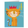 Mini Tiger 4th Birthday Card, thumbnail 2 of 4