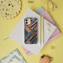 Geo Abstract Eco Friendly, Biodegradable Phone Case, thumbnail 7 of 7