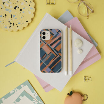 Geo Abstract Eco Friendly, Biodegradable Phone Case, 7 of 7