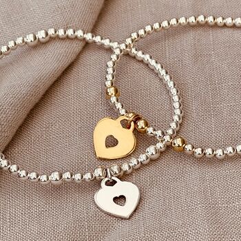 Sterling Silver Love Heart Bracelet, 3 of 5