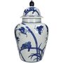 Chinoiserie Ginger Jar Pot Flevo White Blue Porcelain, thumbnail 4 of 7