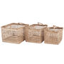 Alnwick Set Of Three Woven Seagrass Baskets, thumbnail 2 of 6