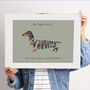 Personalised Dachshund Print, thumbnail 11 of 12