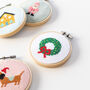 Christmas Wreath Cross Stitch Kit, thumbnail 4 of 6