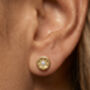 Gold Or Silver Star Coin Stud Earrings, thumbnail 1 of 6