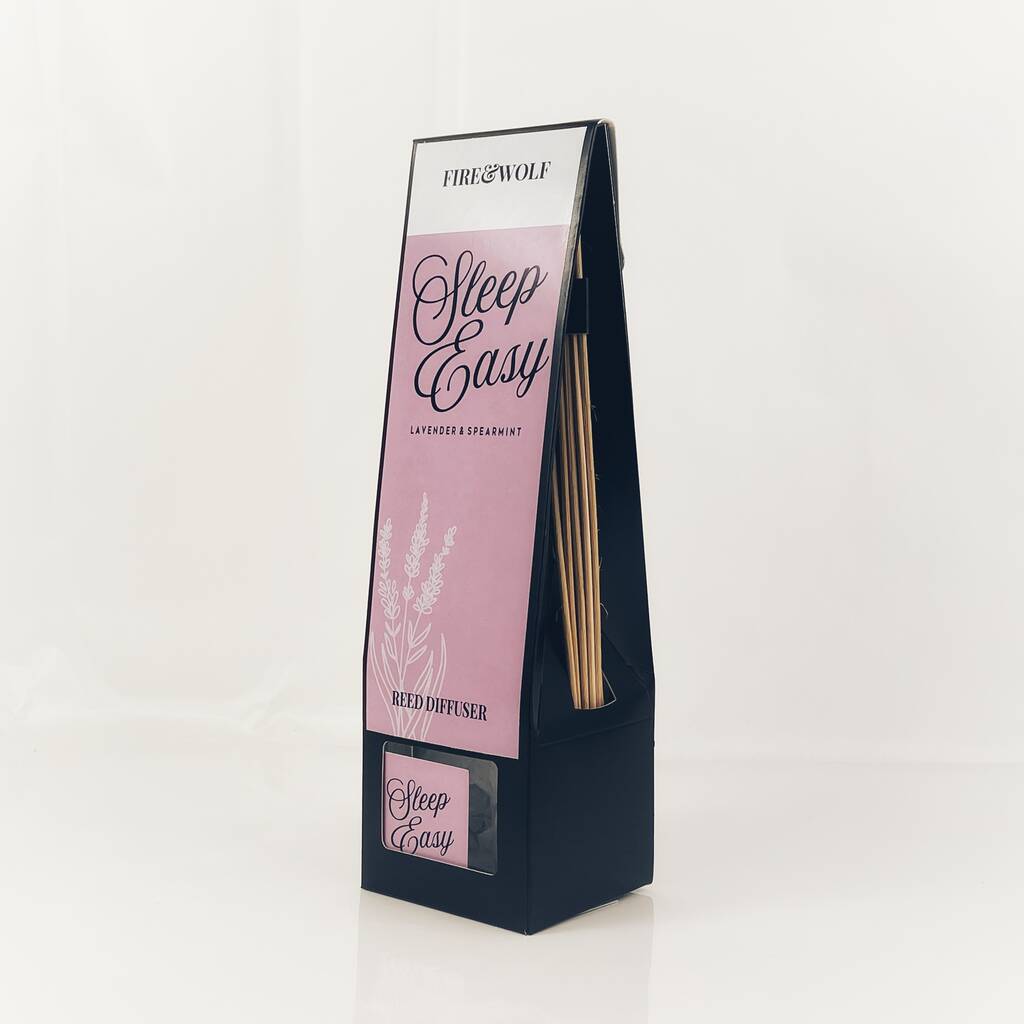 Sleep Easy Reed Diffuser Spearmint And Lavender By Fire and Wolf