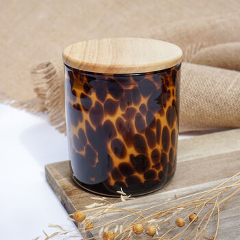 Tortoise Shell Candle With Wooden Lid, 4 of 4