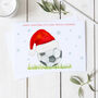 Personalised Grandad Football Christmas Card, thumbnail 1 of 2