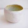 Handmade Textural Yellow Ceramic Ring Dish Bowl, thumbnail 2 of 8