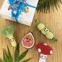 Baby Toy Gift Set Broccolli, Fig, Toadstool And Peapod, thumbnail 2 of 2