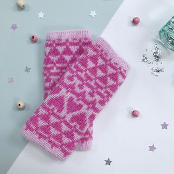 Childrens Knitted Lambswool Wrist Warmers, 8 of 10