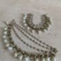 Antique Gold Plated Pearl Ear Chains/Kaan Chain, thumbnail 2 of 4