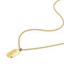 Pill Dog Tag Necklace 18 K Gold Plated Steel, thumbnail 7 of 8