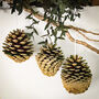 Christmas Ornament Glitter Pine Cone Gift Box, thumbnail 6 of 6