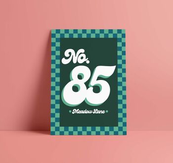 Personalised House Number Print, 6 of 8
