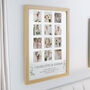 Personalised Botanical Oak Multi Photo Frame Wedding Gift, thumbnail 2 of 6