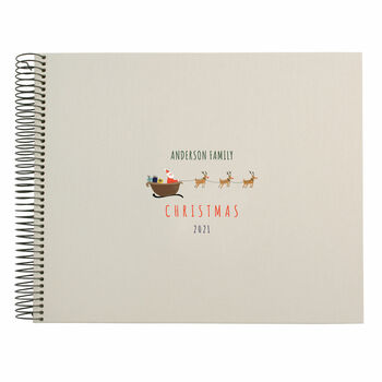 Personalised Christmas Spiral Bound Book, 5 of 9