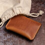 Personalised Handmade Leather Wallet Button Stud, thumbnail 7 of 9