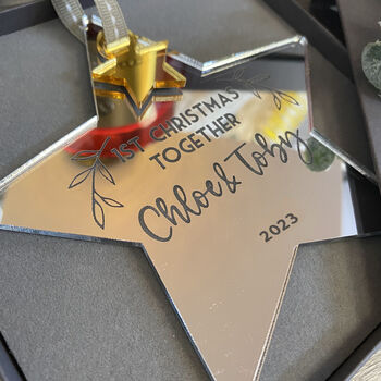 Personalised Rose Gold Star Christmas Dec 23, 9 of 12