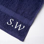 Personalised Embroidered Initials Hand Towel, thumbnail 1 of 10