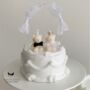 Bride And Groom Cake Topper Candles, thumbnail 1 of 8