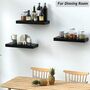 Pack Of Three Sturdy Floating Shelves For Office Home, thumbnail 7 of 8