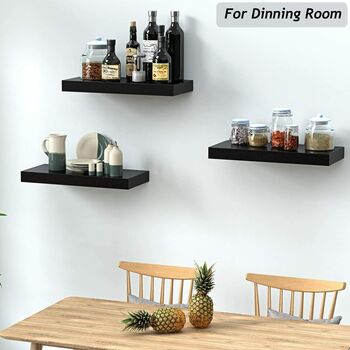 Pack Of Three Sturdy Floating Shelves For Office Home, 7 of 8