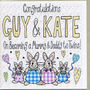 New Mummy And Daddy To Twins Congratulations Card, thumbnail 1 of 3