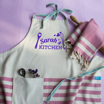 Personalised Apron, Hand Towel, Retirement Gift, 5 of 11