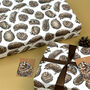 Hedgehog Watercolour Wrapping Paper, thumbnail 2 of 10