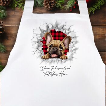 Personalised Christmas French Bulldog Break Through, 4 of 10