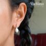 Sterling Silver Freshwater Pearl Ball Earrings, thumbnail 2 of 3