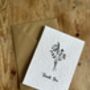 Handmade Plantable Wildflower Seeded Thank You Cards, thumbnail 6 of 12