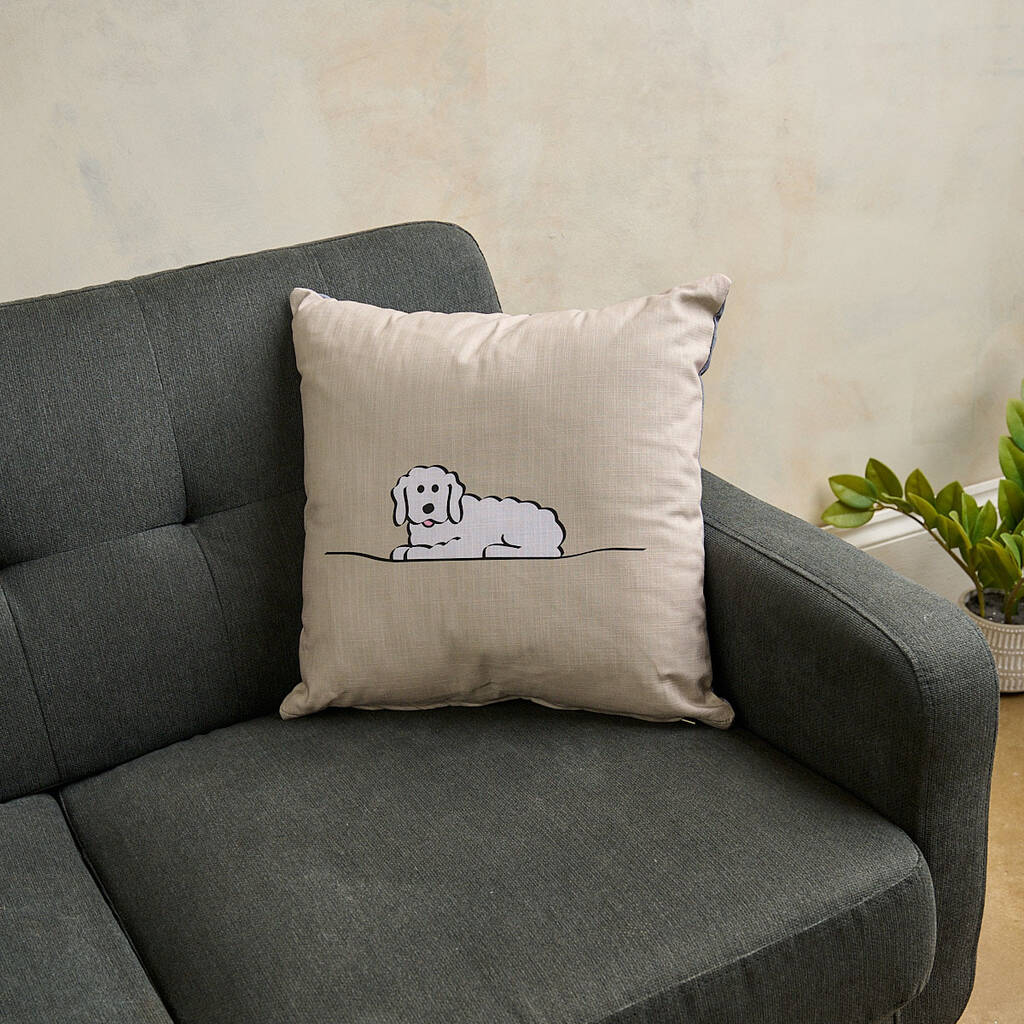 Fluffy Dog Cushion, 1 of 4