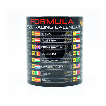 Formula 2026 Season Racing Calendar Mug Rb Edition, 3 of 3