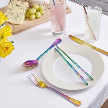 Stainless Steel Travel Cutlery Set With Free Engraving, 10 of 12