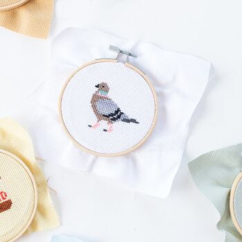 Pigeon Cross Stitch Kit, 2 of 3