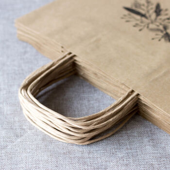Large Kraft Gift Bags Merry Christmas X Six, 3 of 5